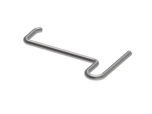 TECE Entnahmehaken aus Edelstahl, gebogene Form, dient zum Herausnehmen des Geruchsverschlusses in Ablaufsystemen, funktional und einfach in der Handhabung.